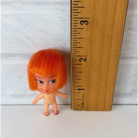 Vintage Kiddle Clone Mini Doll Redhead Hong Kong - Picture 4 of 5